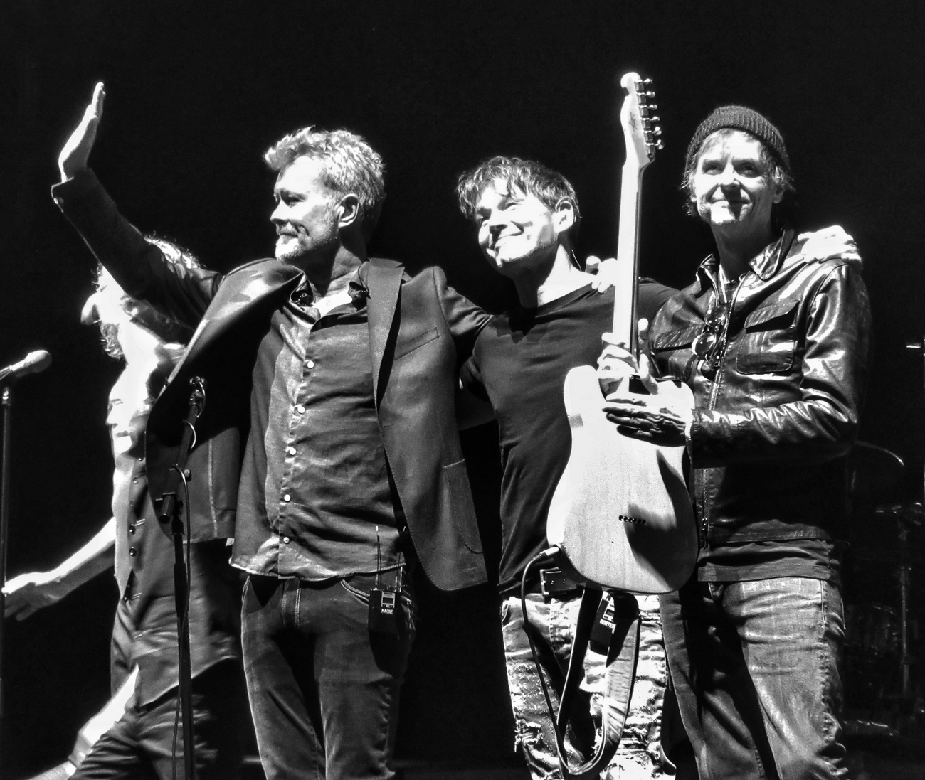 Photo of the a-ha trio in 2019